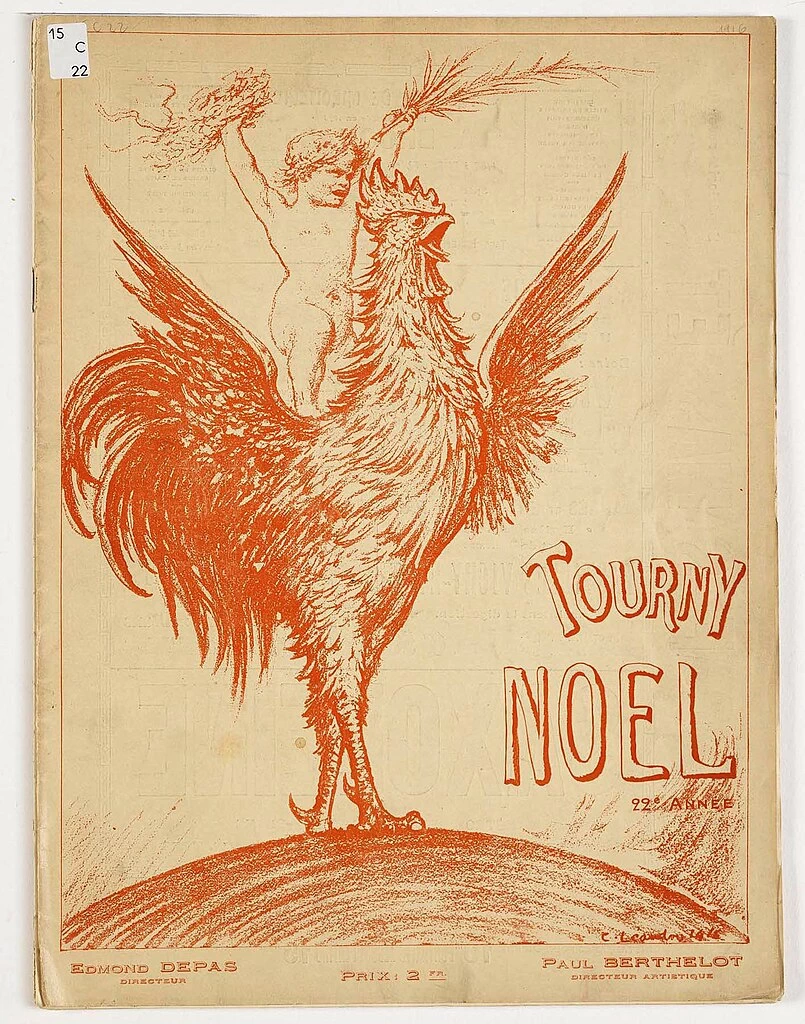 Charles Léandre - Copertina del Tourny, Natale del 1916